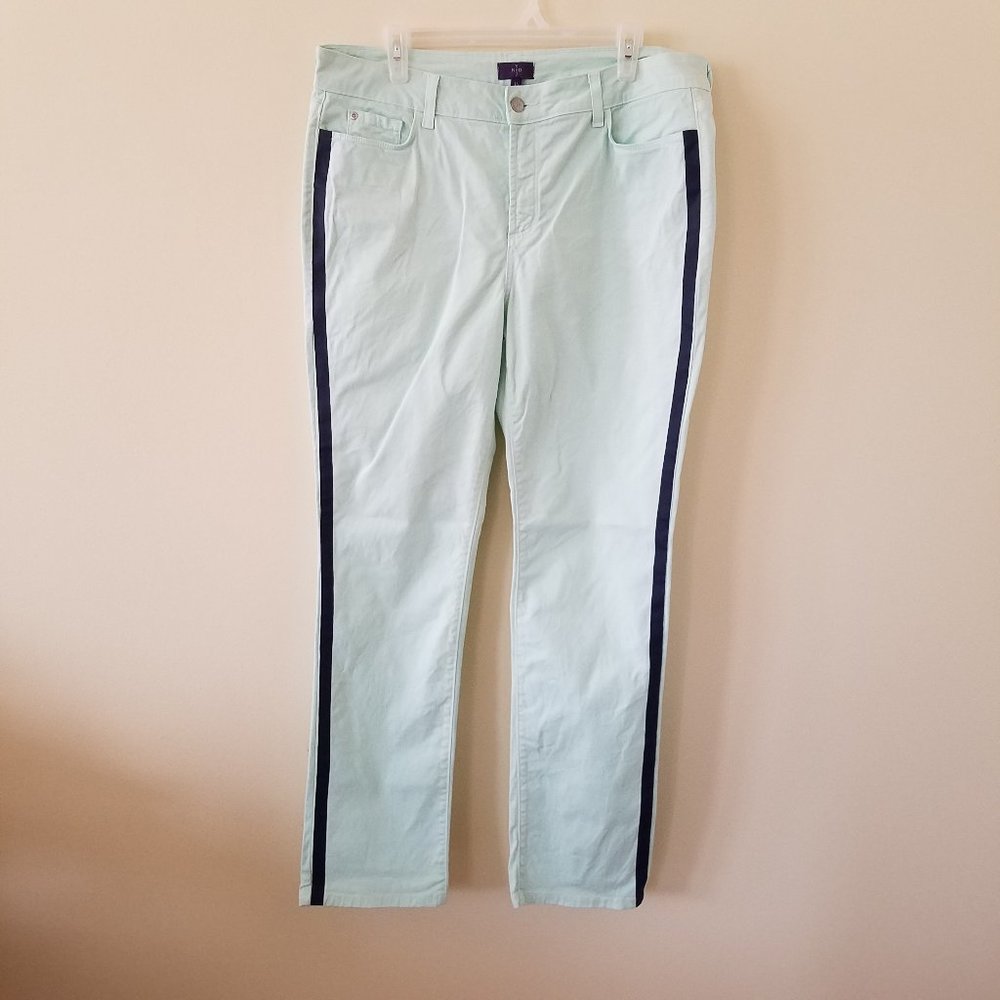 NYDJ Skinny Lift Tuck Mint Jeans Size 16